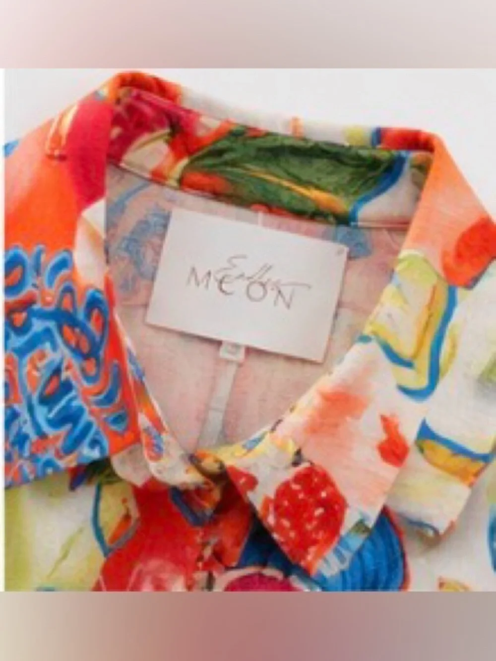 Endless Moon NWT Fruit Wine Print Shirt & Shorts Set Size Small Colorful Resort